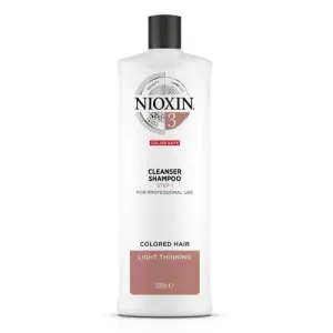 Nioxin Shampoo detergente per capelli fini colorati leggermente diradati System 3 (Shampoo Cleanser System 3) 1000 ml