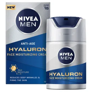 Nivea Crema idratante antirughe Nivea Men Hyaluron SPF 15 (Face Moisturizing Cream) 50 ml