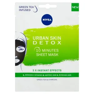 Nivea Maschera viso disintossicante in tessuto 10 minuti Urban Skin (10 Minutes Sheet Mask) 1 pz