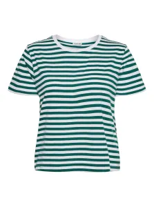 White and green striped T-shirt Noisy May Alice - Women
