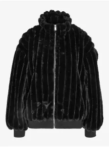Black Women's Winter Jacket made of artificial fur Noisy May Zena - Ladies #2665168