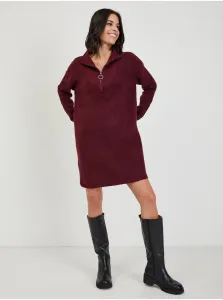 Burgundy Sweater Dress Noisy May Walice - Women #913151