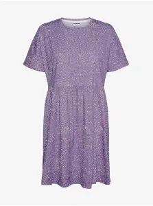 Light Purple Patterned Loose Dress Noisy May Anna - Women