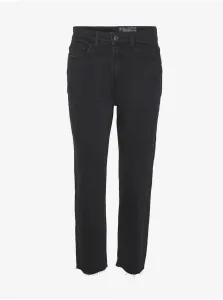 Black Shortened Straight Fit Jeans Noisy May Moni - Women