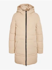 Beige Ladies Quilted Coat Noisy May Dalcon - Women