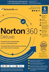Norton 360 Deluxe 25GB - 3 Devices 1 Year - Non-Subscription Norton Key EUROPE