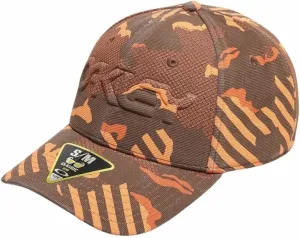 Oakley 6 Panel Stretch Hat Embossed Orange Stripe/Grip Camo L/XL Cappello da baseball