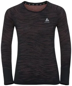 Odlo Blackcomb Ceramicool T-Shirt Black/Space Dye S Maglietta da corsa a maniche lunghe