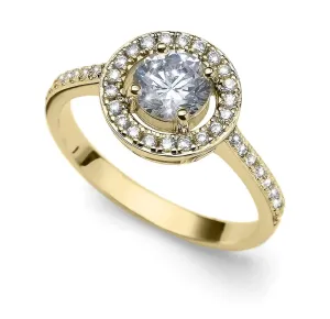 Oliver Weber Elegante anello placcato in oro Sunshine 63268G 52 mm