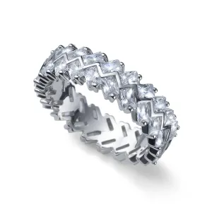 Oliver Weber Originale anello in argento con cristalli Legend 63260 54 mm