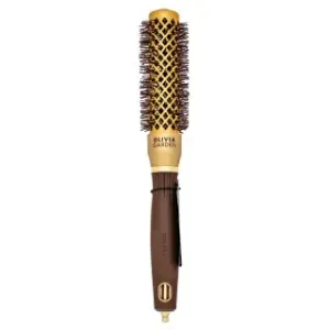 Olivia Garden Expert Blowout Shine Round Brush Wavy Bristles Gold & Brown 25 mm spazzola per capelli