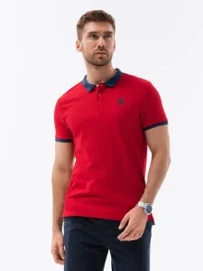 Ombre Men's polo shirt with contrasting elements #2259997