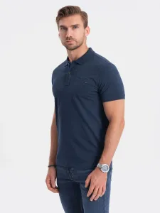 Ombre Men's polo t-shirt with decorative buttons #3040396