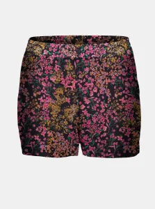 Pink-Blue Floral Shorts ONLY - Women #996056