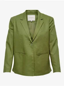Green linen jacket ONLY CARMAKOMA Caro - Ladies #2230373