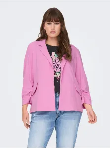 Pink Women's Jacket with Three-Quarter Sleeves ONLY CARMAKOMA Carolina D - Ladies