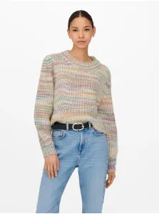 Beige women's patterned sweater ONLY Carma - Women #2824354