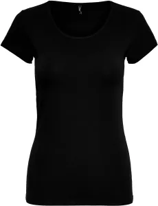 ONLY T-shirt da donna ONLLIVE Tight Fit 15205059 Black XS