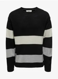 Black pattern sweater ONLY & SONS Jan - Men #84917