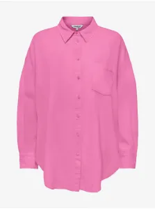 Pink Ladies Linen Shirt ONLY Corina - Women #2255177