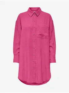Dark Pink Long Shirt ONLY Corin-Aris - Women #137917