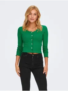 Green Ribbed Cardigan ONLY Laila - Women #941522
