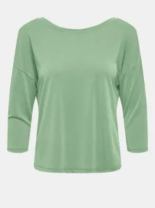 Green T-shirt with neckline on the back ONLY Free - Women #992073