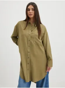 Khaki Ladies Long Shirt ONLY Corin-Aris - Women