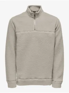 Men's Light Grey Sweatshirt ONLY & SONS Remy - Men #2823699