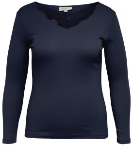 ONLY CARMAKOMA T-shirt da donna CARKIRAZ Regular Fit 15242116 Maritime Blue 5XL/6XL