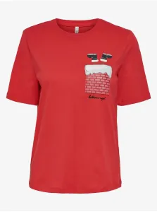 Red Women's Christmas T-Shirt ONLY Santa Life - Women #941448