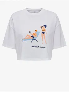 White Women's T-Shirt ONLY Bone - Women #2267085