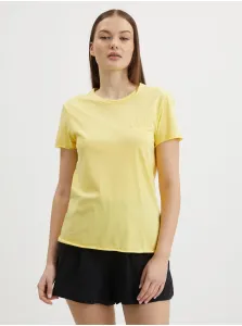 Yellow basic T-shirt ONLY Fruity - Women #996490