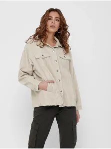Beige corduroy jacket ONLY Bitten - Women