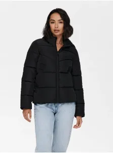 Black Quilted Winter Jacket WITH Hood ONLY Amanda - Women