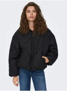 Black Womens Winter Oversize Jacket ONLY Tamara - Womens #939616
