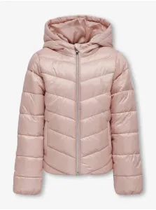 Light pink girly quilted jacket ONLY New Talia - Girls