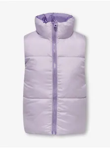 Purple girly double-sided quilted vest ONLY Ricky - Girls #1752064