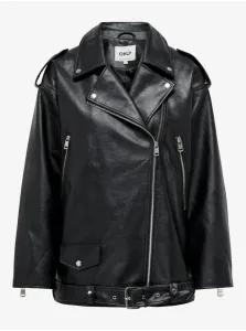 Women's black faux leather jacket ONLY Vera - Women #3040167