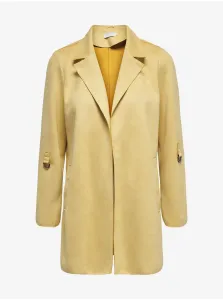 Yellow coat in suede finish ONLY Joline - Women