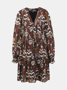 Brown patterned dress ONLY-Eloise - Women #992016