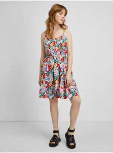 Red-blue floral dress ONLY Charlot - Women