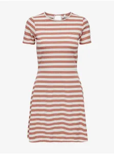 White-Orange Striped Dress ONLY Emma - Women