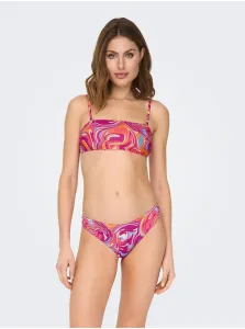 Dark pink Women's Patterned Swimwear Bottoms ONLY Lolli - Women #1495352