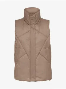 Beige Quilted Vest ONLY Palma - Women