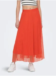 Orange Ladies Maxi Skirt ONLY Lavina - Women #2424955