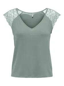 ONLY T-shirt da donna ONLPETRA Slim Fit 15315803 Chinois Green L