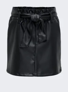 Black girls' leatherette skirt ONLY Karli - Girls #1749249