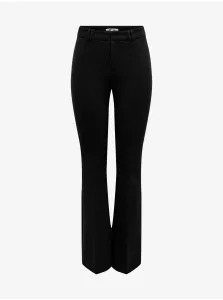 Black Ladies Flared Fit Pants ONLY Peach - Women #2540798