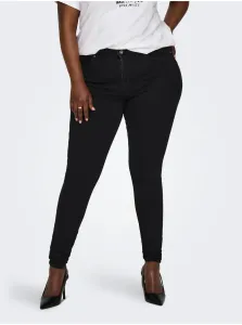 Black Womens Skinny Fit Jeans ONLY CARMAKOMA Power - Women #2425717
